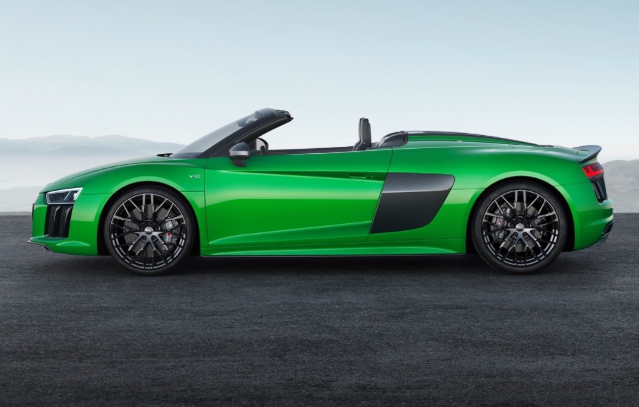 Audi發(fā)布神秘騷綠敞篷跑車：R8 V10 Spyder Plus-鋒巢網(wǎng)
