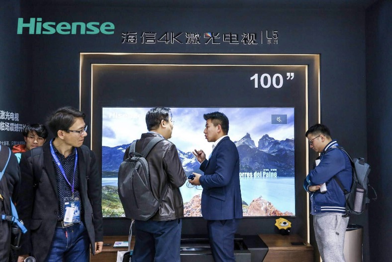 海信激光電視全陣容亮相AWE，觀眾驚呼過(guò)癮！-鋒巢網(wǎng)