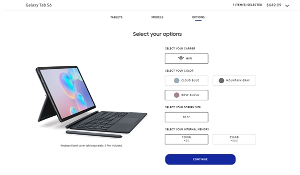 充電10分鐘 續(xù)航10小時 三星Galaxy Tab S6美國預(yù)售！-鋒巢網(wǎng)
