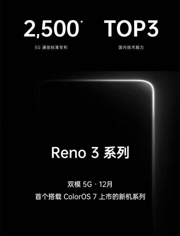 7.7mm雙模5G手機，OPPO Reno3 PRO下月發(fā)布-鋒巢網(wǎng)