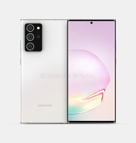 三星Galaxy Note 20 Plus的渲染顯示屏幕略大，相機凸起也大得多-鋒巢網(wǎng)