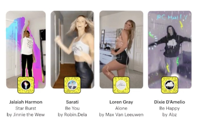 Snapchat現(xiàn)在有了專門用于病毒式TikTok舞蹈挑戰(zhàn)的鏡頭-鋒巢網(wǎng)