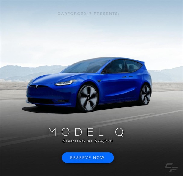 特斯拉Model Q來了 沒有方向盤還超實惠-鋒巢網(wǎng)